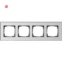 GIR21410 / Abdeckrahmen 4f Gira Esprit Chrom / EAN...