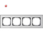 GIR21410 / Abdeckrahmen 4f Gira Esprit Chrom / EAN 4010337003045