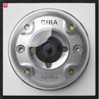 GIR126566 / Farbkamera Türstation Gira TX_44 (WG UP) Reinweiß / EAN 4010337265665