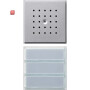 GIR126165 / Türstation UP Ruftaster 3fach TX_44 (WG UP) Farbe alu / EAN 4010337261650
