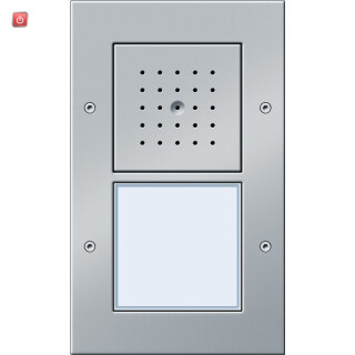 GIR126665 / Türstation AP Ruftaster 1fach Türkomm. Farbe alu / EAN 4010337266655