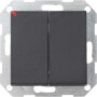 GIR286128 / Tastschalter Wechselsch. 2f gerade System 55 Anthrazit / EAN 4010337053293