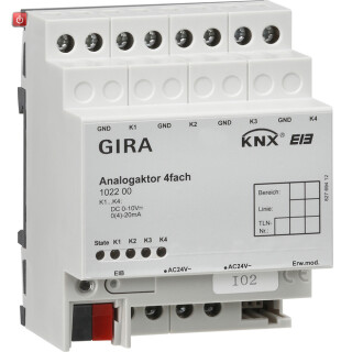 GIR102200 / Analogaktor 4f KNX REG / EAN 4010337010708