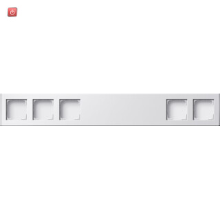 GIR136527 / Profil 5f 600 mm senkr. + waager. Profil 55 Reinweiß(lack.) / EAN 4010337365273