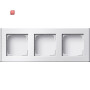 GIR136327 / Profil 3f senkr. + waager. Profil 55 Reinweiß(lack.) / EAN 4010337363279