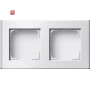 GIR136227 / Profil 2f senkr. + waager. Profil 55 Reinweiß(lack.) / EAN 4010337362272