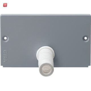 GIR135828 / Endkappe Zugentlastung Profil 55 Grau / EAN 4010337358282