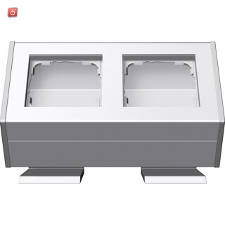 GIR119227 / Profil 2f Befestig.winkel Profil 55 Reinweiß(lack.) / EAN 4010337192275