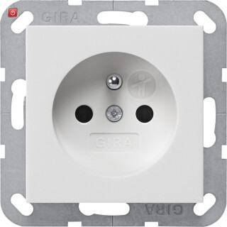 GIR48503 / Steckdose, weiß, Unterputz UP, 1 Fach, IP20 / EAN 4010337485032