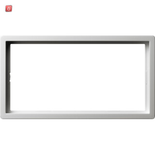 GIR1002112 / Abdeckrahmen 2f o.M. Flächenschalter Reinweiß / EAN 4010337047094