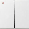 GIR295112 / Wippe 2f Flächenschalter Reinweiß...