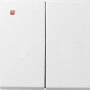 GIR295112 / Wippe 2f Flächenschalter Reinweiß / EAN 4010337044918