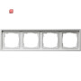 GIR214112 / Abdeckrahmen 4f Flächenschalter Reinweiß / EAN 4010337044055