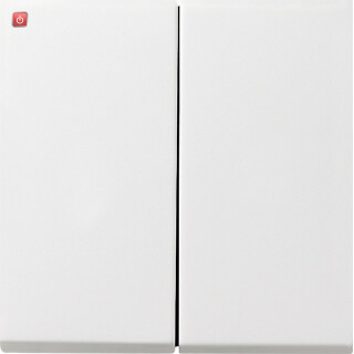 GIR125112 / Tastschalter Serien Flächenschalter Reinweiß / EAN 4010337043805