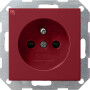 GIR11102 / Steckdose, rot, Unterputz UP, 1 Fach, IP20 / EAN 4010337111023