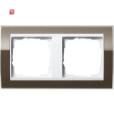 GIR212763 / Abdeckrahmen 2f Zwischenr. RW Gira Event Klar...