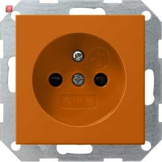 GIR11502 / Steckd. Erdstift + SH System 55 Orange / EAN 4010337115021
