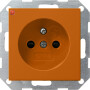 GIR11502 / Steckd. Erdstift + SH System 55 Orange / EAN 4010337115021