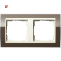 GIR212761 / Abdeckrahmen 2f Zwischenr. CW Gira Event Klar...