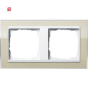GIR212773 / Abdeckrahmen 2f Zwischenr. RW Gira Event Klar...