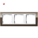 GIR213763 / Abdeckrahmen 3f Zwischenr. RW Gira Event Klar...