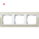GIR213773 / Abdeckrahmen 3f Zwischenr. RW Gira Event Klar...