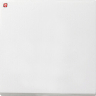 GIR127112 / Tastschalter Kreuz Flächenschalter Reinweiß / EAN 4010337043843