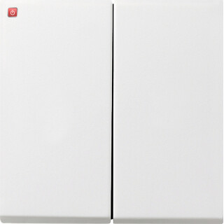 GIR128112 / Tastschalter Wechselsch. 2f Flächenschalter Reinweiß / EAN 4010337043874