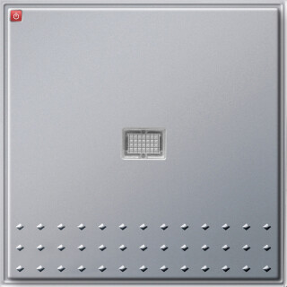 GIR12065 / Taster Wechsler gerade Kontrollf. Gira TX_44 (WG UP) F Alu / EAN 4010337120650