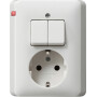 GIR17503 / Kombi Serien/SCHUKO Vollpl. Standard 55 Reinweiß / EAN 4010337175032