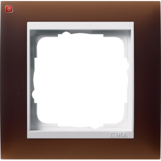 GIR211331 / Abdeckrahmen 1f Zwischenr. RW Gira Event Opak Dklbraun / EAN 4010337074687