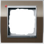 GIR211766 / Abdeckrahmen 1f Zwischenr. F Alu Gira Event Klar Braun / EAN 4010337069393