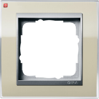 GIR211776 / Abdeckrahmen 1f Zwischenr. F Alu Gira Event Klar Sand / EAN 4010337069591