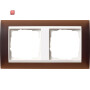 GIR212331 / Abdeckrahmen 2f Zwischenr. RW Gira Event Opak Dklbraun / EAN 4010337074694