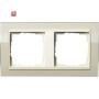 GIR212771 / Abdeckrahmen 2f Zwischenr. CW Gira Event Klar Sand / EAN 4010337069508