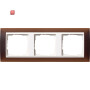 GIR213331 / Abdeckrahmen 3f Zwischenr. RW Gira Event Opak Dklbraun / EAN 4010337074700