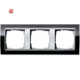 GIR213736 / Abdeckrahmen 3f Zwischenr. F Alu Gira Event Klar Schwarz / EAN 4010337068877