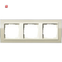 GIR213771 / Abdeckrahmen 3f Zwischenr. CW Gira Event Klar...