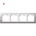 GIR214326 / Abdeckrahmen 4f Zwischenr. RW Gira Event F...