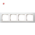 GIR214334 / Abdeckrahmen 4f Zwischenr. RW Gira Event Opak...