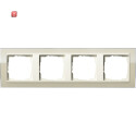 GIR214771 / Abdeckrahmen 4f Zwischenr. CW Gira Event Klar...