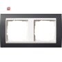 GIR212328 / Abdeckrahmen 2f Zwischenr. RW Gira Event Anthrazit / EAN 4010337074236