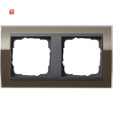 GIR212768 / Abdeckrahmen 2f Zwischenr. AN Gira Event Klar...