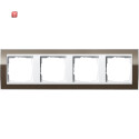 GIR214763 / Abdeckrahmen 4f Zwischenr. RW Gira Event Klar...