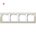 GIR214773 / Abdeckrahmen 4f Zwischenr. RW Gira Event Klar...