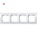 GIR214723 / Abdeckrahmen 4f Zwischenr. RW Gira Event Klar...