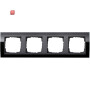 GIR214738 / Abdeckrahmen 4f Zwischenr. AN Gira Event Klar Schwarz / EAN 4010337068938