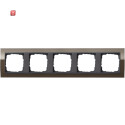 GIR215768 / Abdeckrahmen 5f Zwischenr. AN Gira Event Klar...