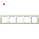 GIR215773 / Abdeckrahmen 5f Zwischenr. RW Gira Event Klar...