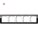 GIR215733 / Abdeckrahmen 5f Zwischenr. RW Gira Event Klar...